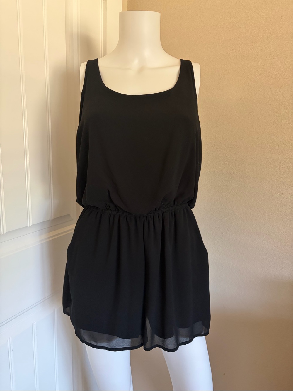 Y2K Black & Neon Pink Sleeveless Romper